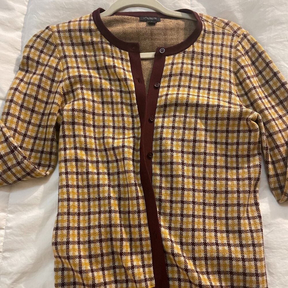 Ann Taylor Factory Patterned Cardigan Size S